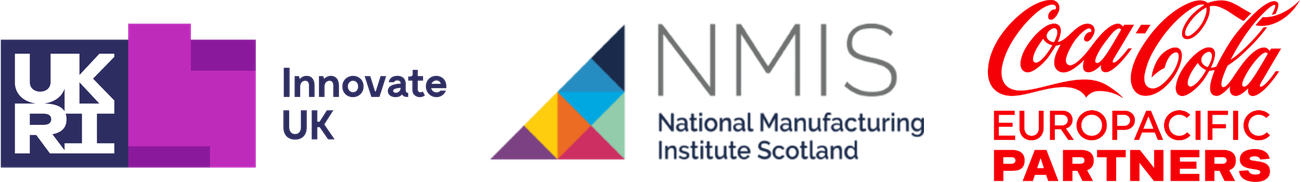 Innovate UK, National Manufacturing Institute Scotland and Coca-Cola Europacific Partners project partners
